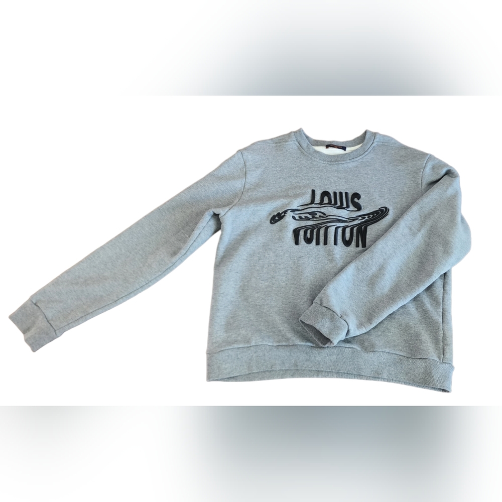 Louis Vuitton front embroidery crewneck sweatshirt